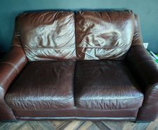 Brown Leather Couches