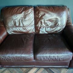 Brown Leather Couches