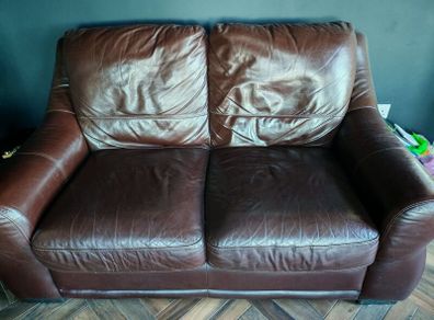 Brown Leather Couches