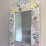 HALF PRICE Very pretty solid mosaic tiled mirror perfect for nursery Image 3
