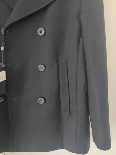 New STONES Men's Wool Pea Coat, Peacoat Size 40