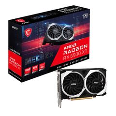 msi Radeon RX 6500 XT MECH 2X 4G OC Graphic Card Black