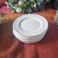 White dinner plates
