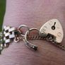 Vintage Gold 375 Bangle Bracelet Heart Locket 9 Ct Gold 15,0g Image 4
