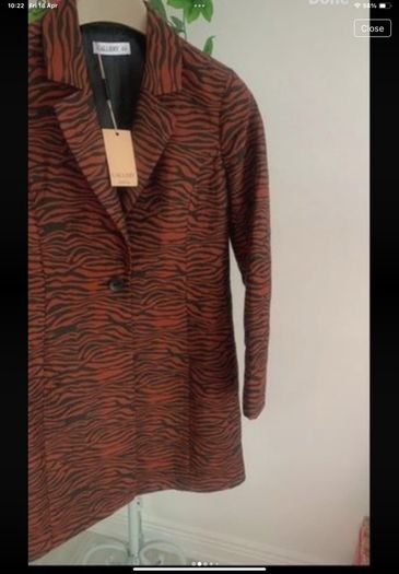 jacket bnwt gallery jacket animal print size 8