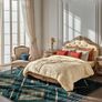 Machine Washable Large Rugs Living Room, 180x270 cm Non-Slip Area Rugs, Short Pile Green Rug for Bedroom, Hallway, Bedroom, and Kitchen, Office, Teal/Green Image 8