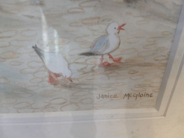 paintig by janice mc gloine 37 x 19 inches