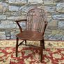 Late 19th Century elm and beech Windsor armchair. Image 2