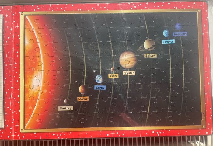 Inside our Solar System Jigsaw Book with 4 x 96 Piece jigsaws