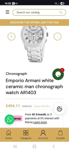 Armani Ceramic Watch