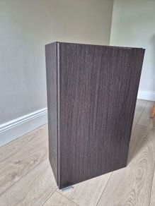 Chocolate brown bathroom wall cabinet
