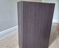 Chocolate brown bathroom wall cabinet
