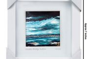 Wooden Bridge, Clontarf 4x4" framed print by artist Helen Mathews