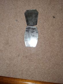 2 piece antique silvered glass mirrors