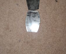 2 piece antique silvered glass mirrors