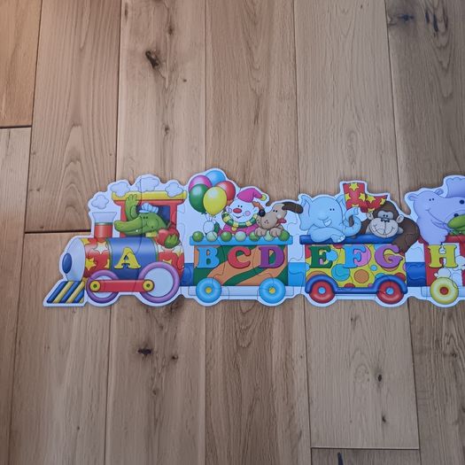 Alphabet and numbers giant  Train puzzles /jigsaw