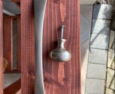 Matt nickel grey knobs and handles for cupboards or doors