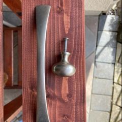 Matt nickel grey knobs and handles for cupboards or doors