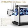 Electric Meat Grinder [3000W MAX], Meat Mincer with LCD Display & Reverse Function, Sausage Maker with 3 Different Cutting Plates & Kibbe Attachment for Home Use Image 3