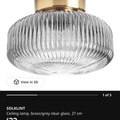 Ikea Ceiling Light - SOLKLINT