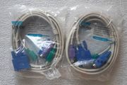 KVM Switch PS/2 cables - 10 each.