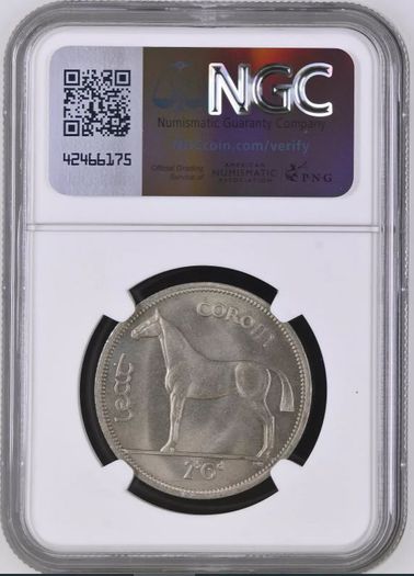 Ireland 1959 | Half Crown | Irish 2s6d | Horse | KM.16a | MS 66