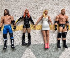 WWE Action Figures - AJ Styles,  Becky Lynch, Lana, Triple H