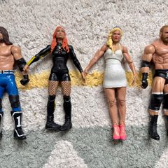 WWE Action Figures - AJ Styles,  Becky Lynch, Lana, Triple H