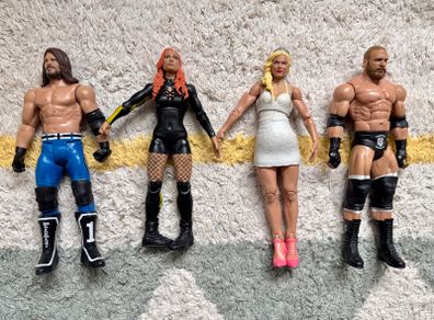 WWE Action Figures - AJ Styles,  Becky Lynch, Lana, Triple H