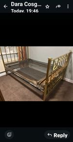 Superb...Reduced.. 4 foot 6 restored brass bed