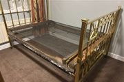 Superb...Reduced.. 4 foot 6 restored brass bed