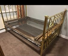 Superb...Reduced.. 4 foot 6 restored brass bed