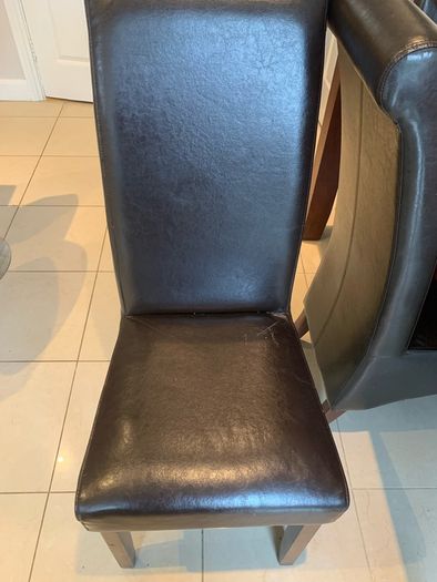 Solid wood - mahogany table & chairs