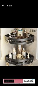 shower or bathroom corner shelf 2 piece easy installation