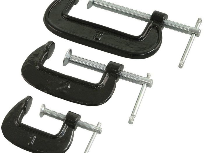 Rolson 3 Piece Mini G- Clamp Set Size 25/50/75 Mm Ideal For Hobby Work Price 5.90 Galway Home Door Delivery Only  6 Euro Extra Stay Safe Stay Healthy Stay Home