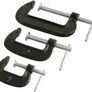 Rolson 3 Piece Mini G- Clamp Set Size 25/50/75 Mm Ideal For Hobby Work Price 5.90 Galway Home Door Delivery Only  6 Euro Extra Stay Safe Stay Healthy Stay Home Image 3