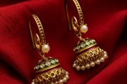 Classic Meenakari Jhumkas Earrings