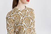 Brand new Savida jacquard pattern with golden thread sweatshirt size UK12 EU40 Postage included