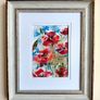 Wild Poppies & Blue Sky / Original Watercolor Floral Painting Image 4