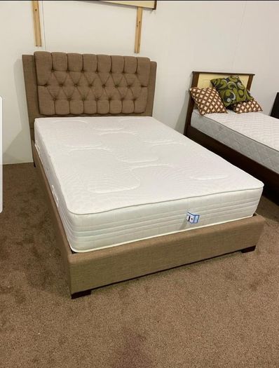 New Double & King Size Bed Frame With Mattress Opt