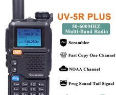 Quansheng Quansheng UV-5R PLUS Walkie Talkie 5W Air Band Radio Charge UHF VHF DTMF FM Scrambler NOAA Wireless Frequency Two Way CB Radio