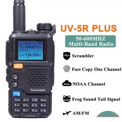 Quansheng Quansheng UV-5R PLUS Walkie Talkie 5W Air Band Radio Charge UHF VHF DTMF FM Scrambler NOAA Wireless Frequency Two Way CB Radio