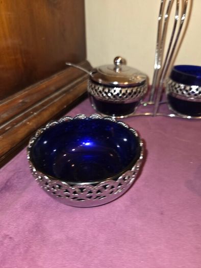 Vintage English made silver plated set