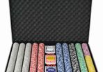 Poker Set with 1000 Laser Chips Aluminium