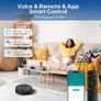 Robot Vacuum Cleaner with Mop: 5000Pa 3-in-1 Robotic Vacuum with Gyroscope Navigation, APP & Alexa Control, Quiet & Slim Auto-Recharge Robot Hoover Ideal for Pet Hair, Hard Floors and Carpets Image 4