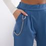 elegant pants with chain MADE IN ITALY   fits sm m l Image 3