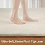 Carpet Rugs Living Room Large 300x425cm, Grey Rug for Bedroom Washable Area Rug Anti Slip Fluffy Rug Shaggy Cream Carpets Extra Large Rugs for Living Room Kids Room Image 4