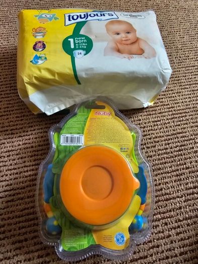 Brand New Nuby Toddler Training Feeding Set
