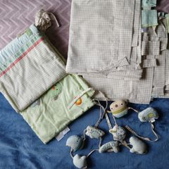 Baby NEXT nursery Curtains, Cot bumper, Cover , Canvas , Lamp shade