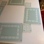 Table mats and matching coasters x 4 in glass Image 3